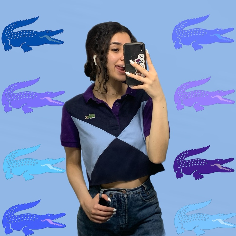 vintage lacoste crop top - Picture 2 of 5